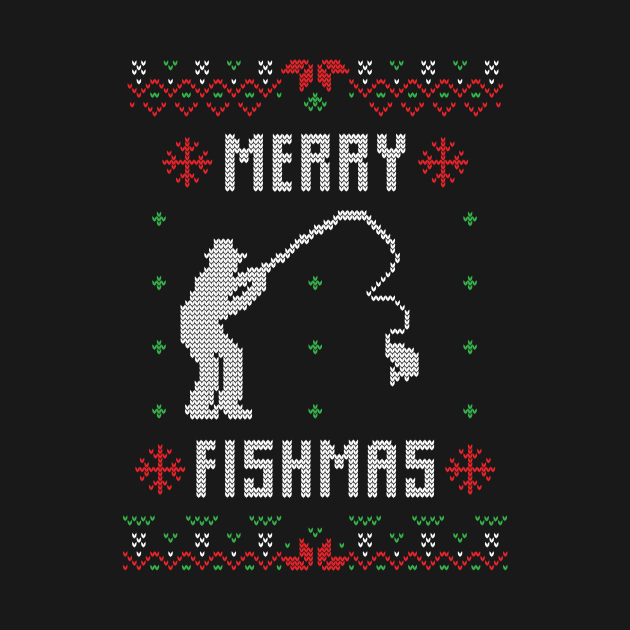 Ugly Christmas funny Merry Fishmas T-shirt, hoodie, sweater, long