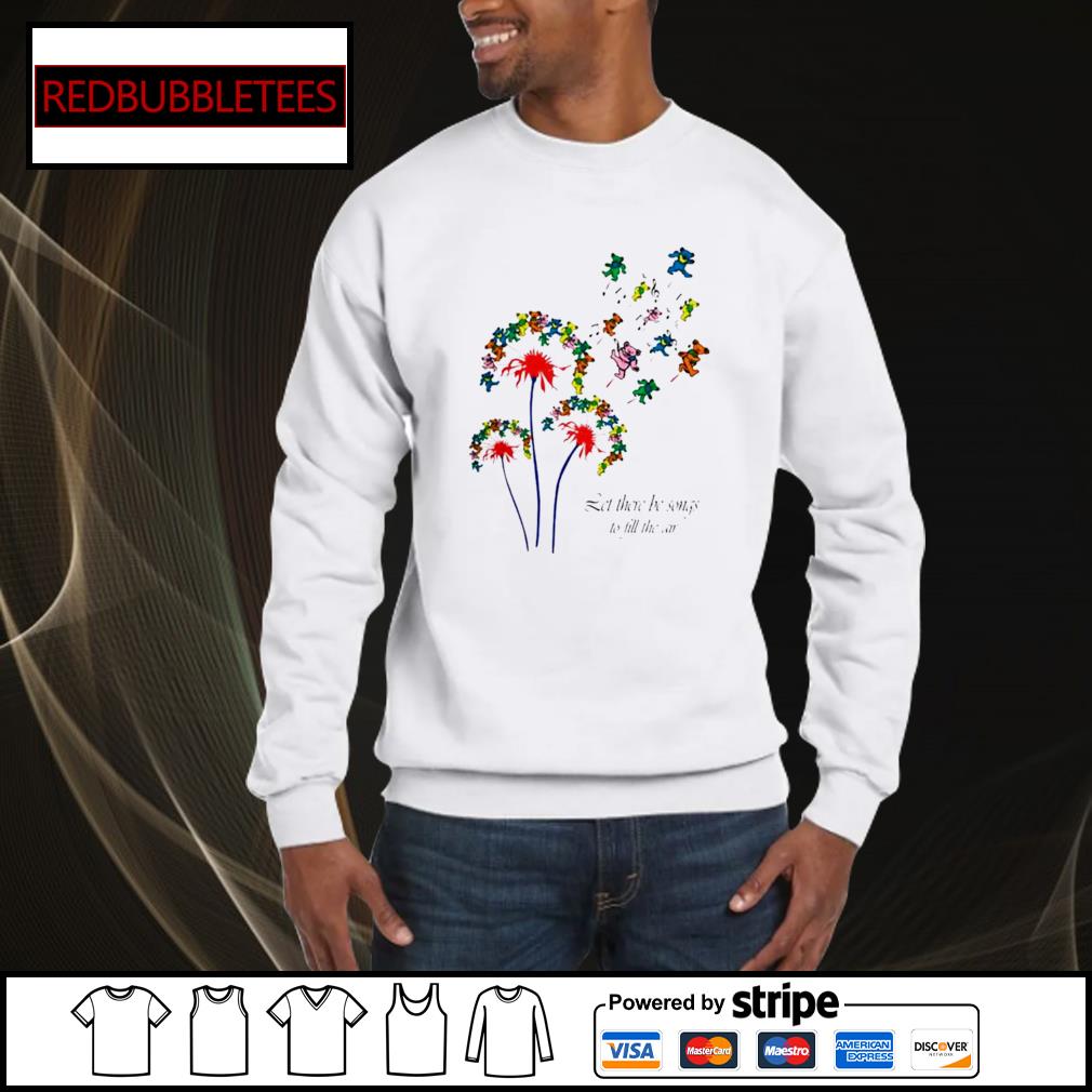 dancing bear dandelion t shirt