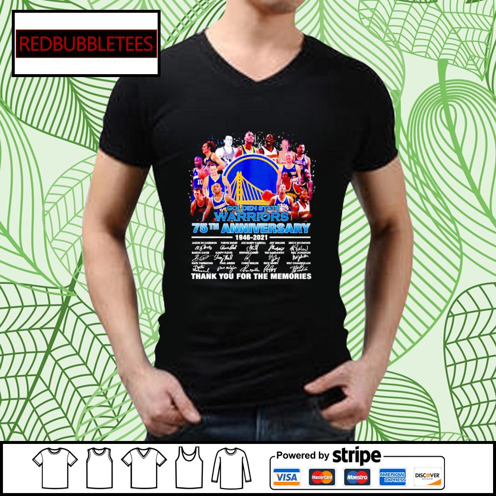 warriors 75th anniversary t shirt