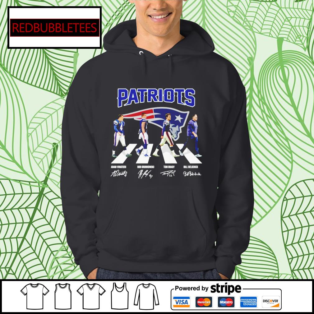 New England Patriots Abbey Road signatures shirt, hoodie, sweater, long  sleeve and tank top