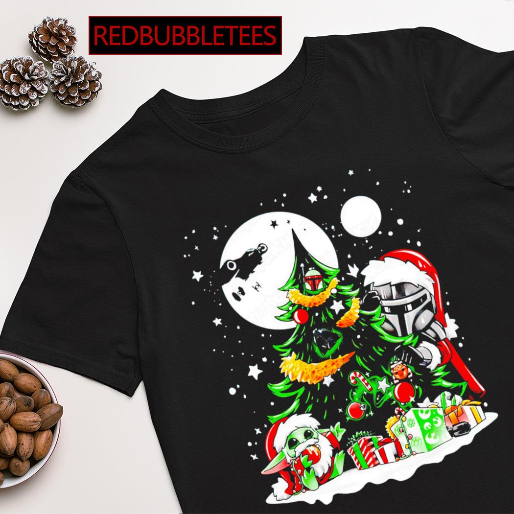 Baby Yoda and Boba Fett the way of christmas shirt