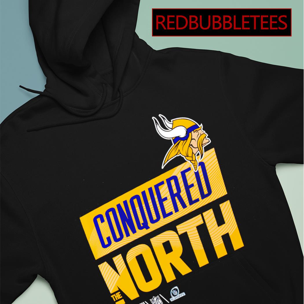 Official Vikings conquered north the NFC north champions T-shirt