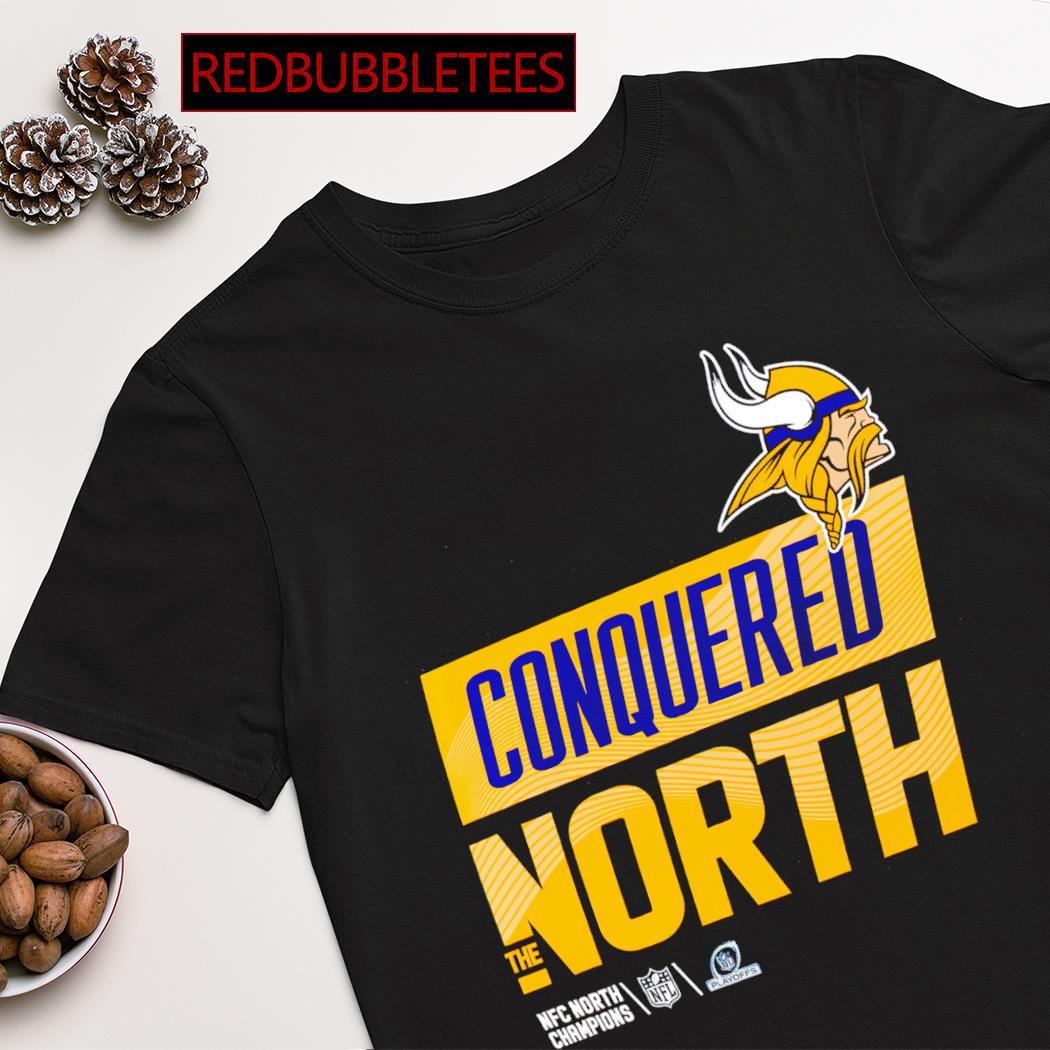 Minnesota Vikings Conquered The North 2022 NFC North Division Champions  shirt, hoodie, sweater, long sleeve and tank top