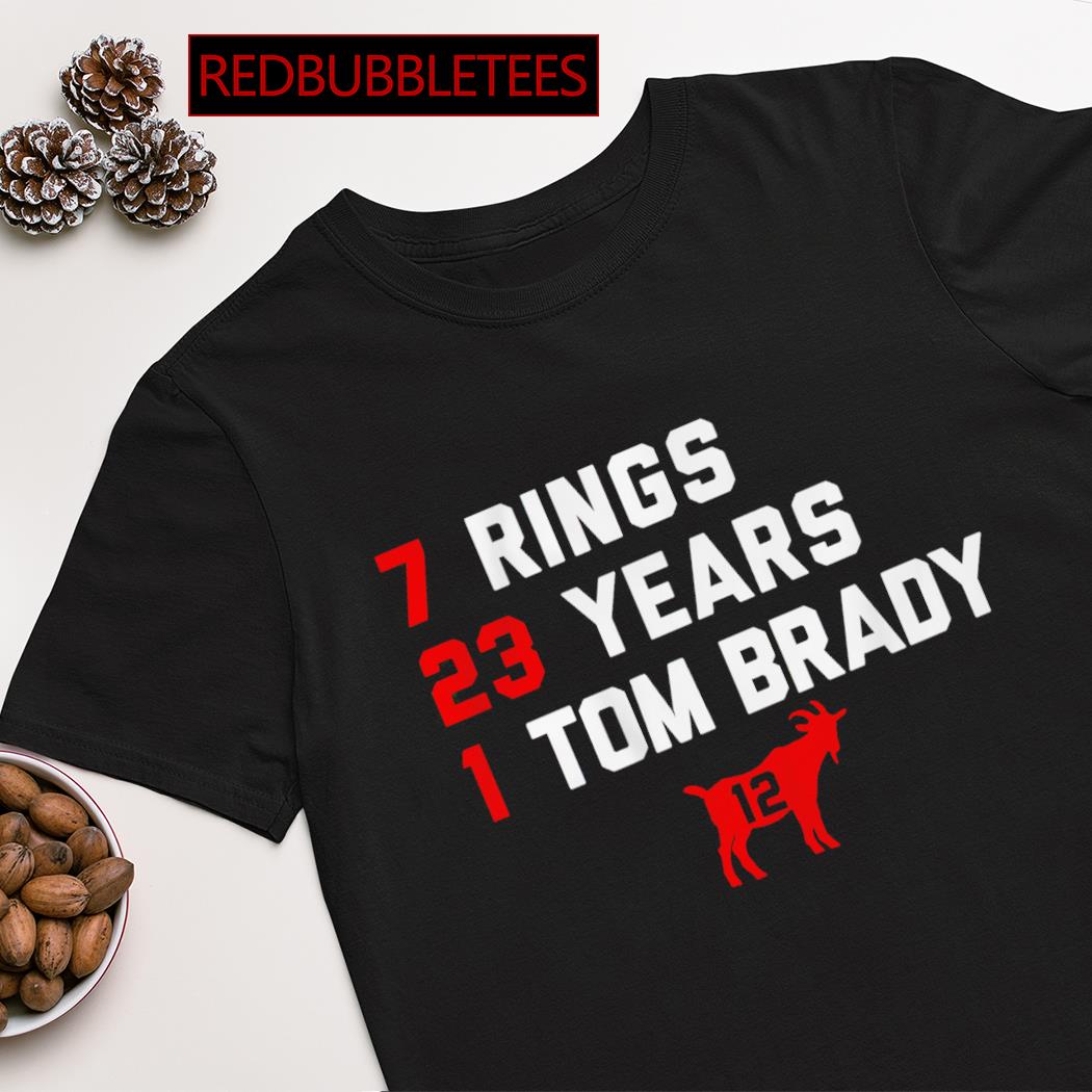 7 ring 23 years 1 Tom Brady shirt