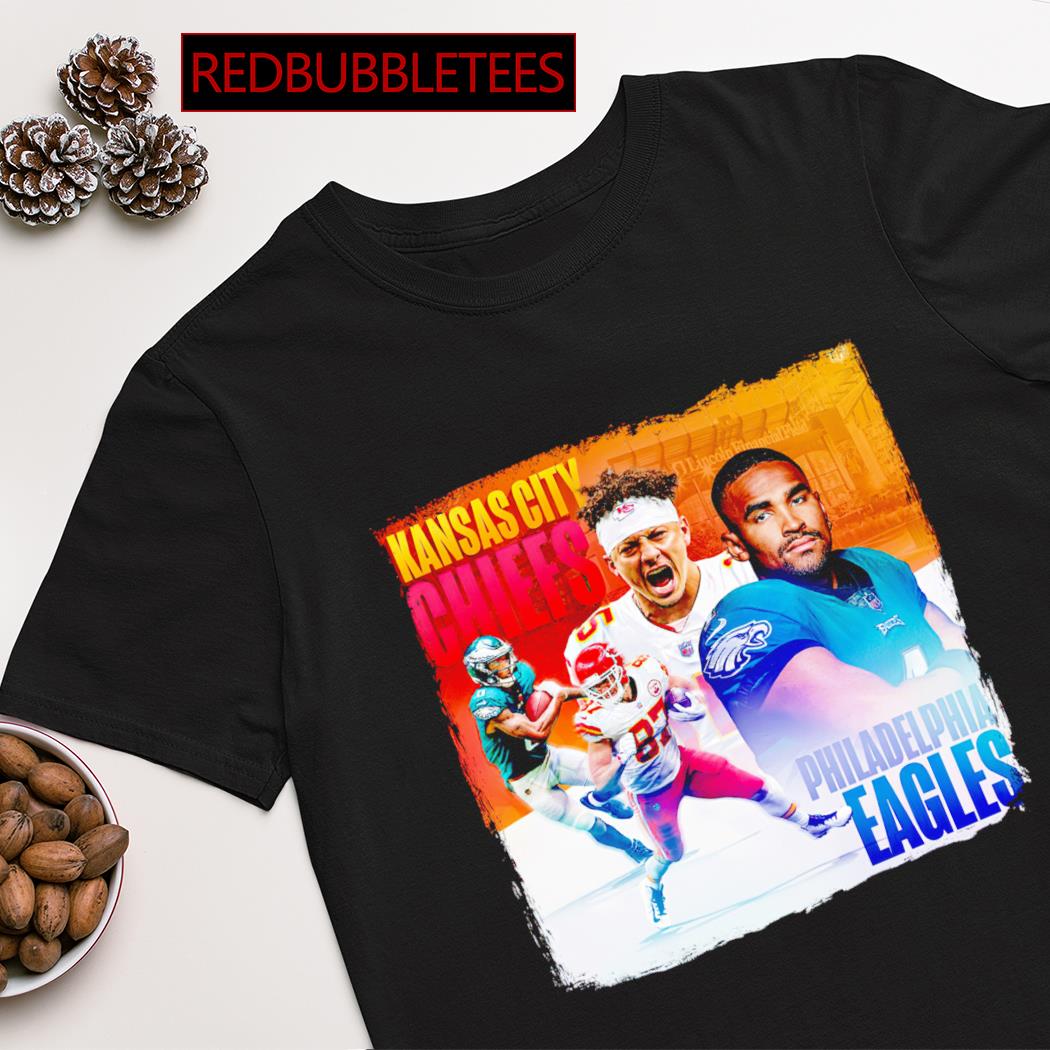 Kansas City Chiefs vs Philadelphia Eagles Super Bowl LVII Matchup shirt