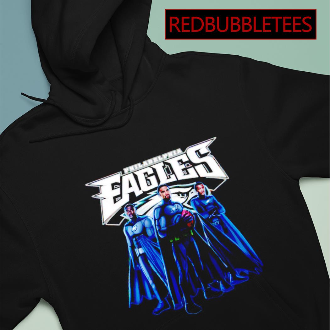 Awesome deVonta Smith A.J. Brown and Quez Watkins Philadelphia Eagles The  Eagles Heroes Batman shirt, hoodie, sweater, long sleeve and tank top