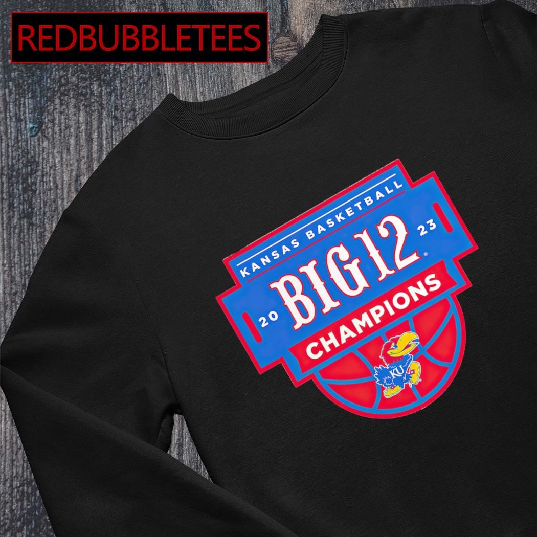 Kansas jayhawks 2023 big 12 men's basketball regular season champions shirt,  hoodie, sweater, long sleeve and tank top