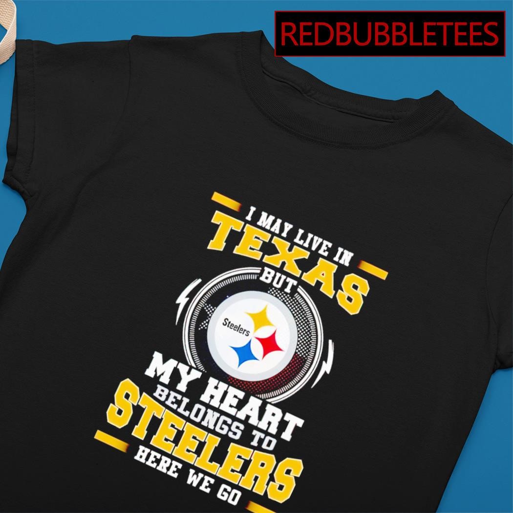 Pittsburgh Steelers Logo Heart Let's Go Steelers Shirt