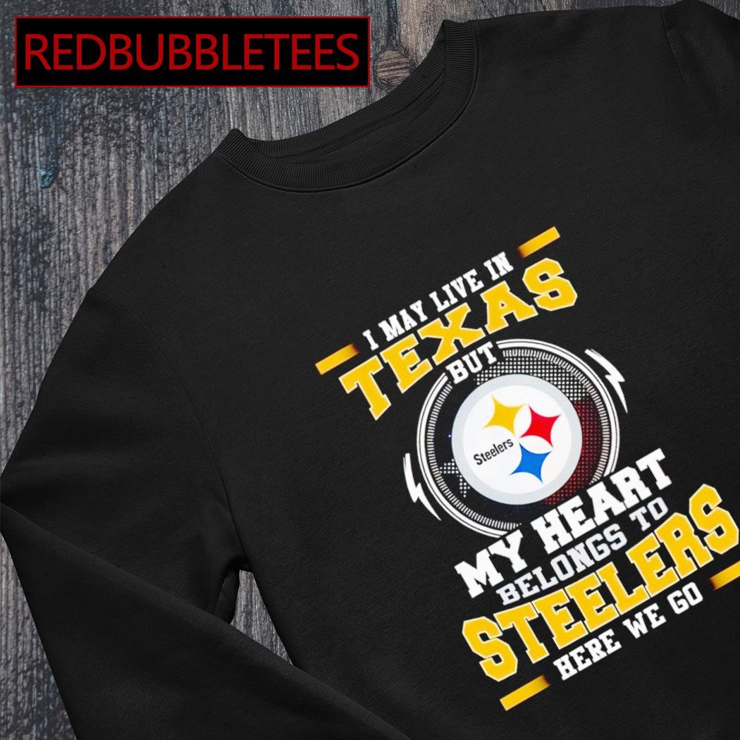 Pittsburgh Steelers Logo Heart Let's Go Steelers Shirt