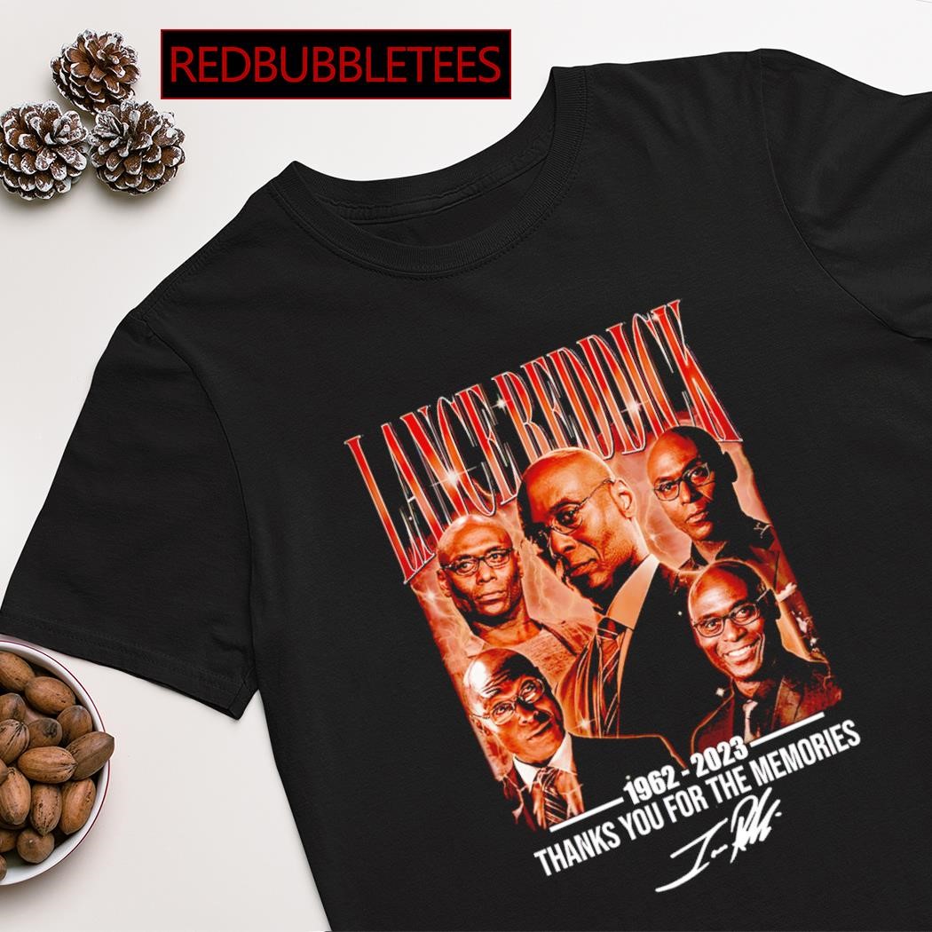 Top lance Reddick 1962-2023 thanks you for the memories signature shirt