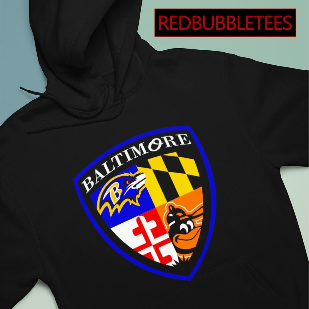 Baltimore Ravens Baltimore Orioles mash up logo shirt, hoodie