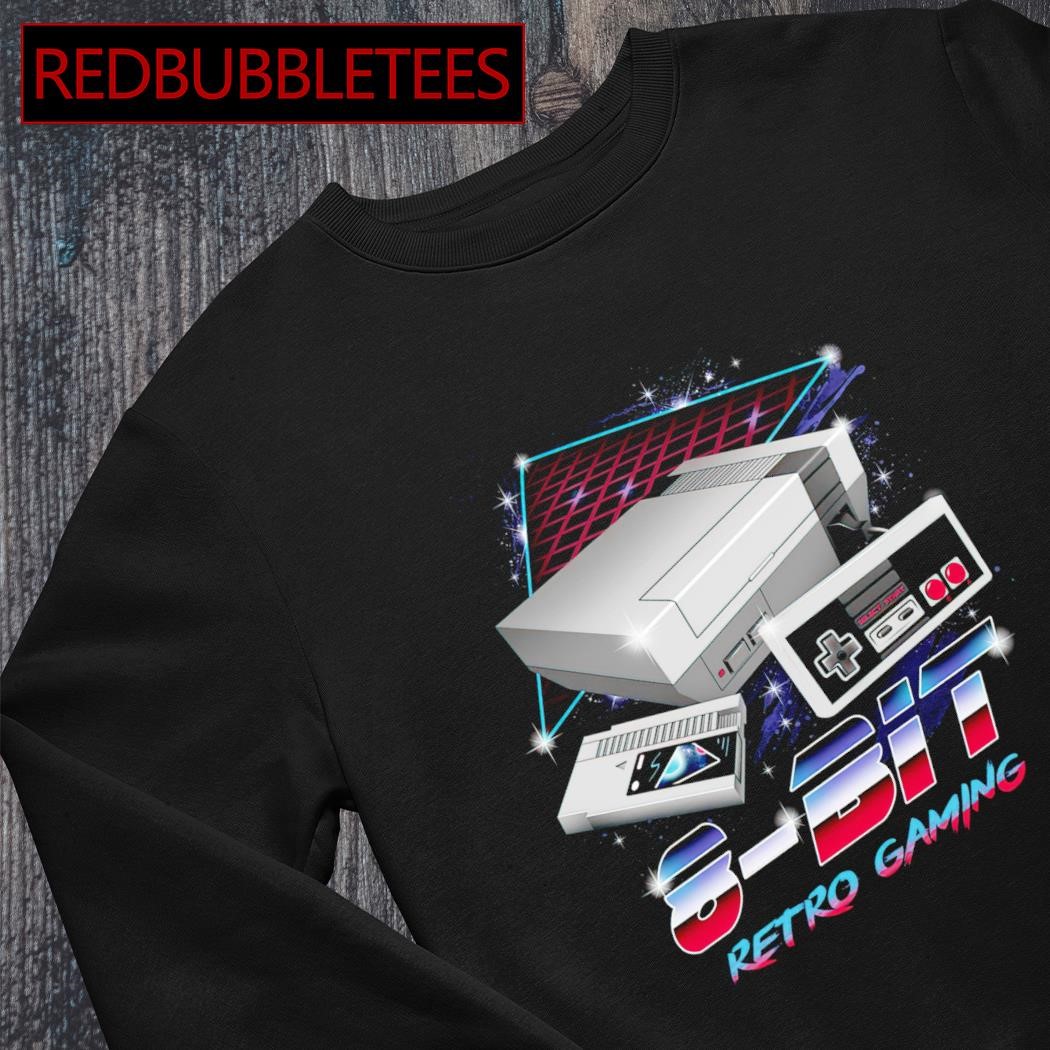 8 bit retro gaming shirt hoodie sweater long sleeve and tank top