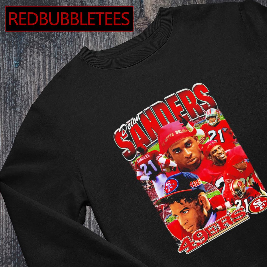 Deion Sanders San Francisco 49ers Football player vintage signature shirt,  hoodie, sweater, long sleeve and tank top