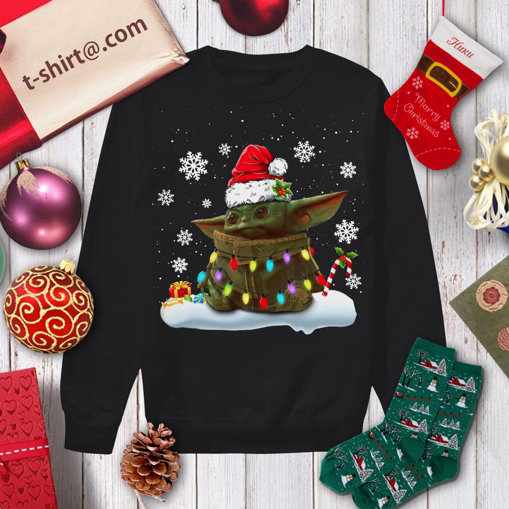 Mandalorian christmas sweater with best sale baby yoda