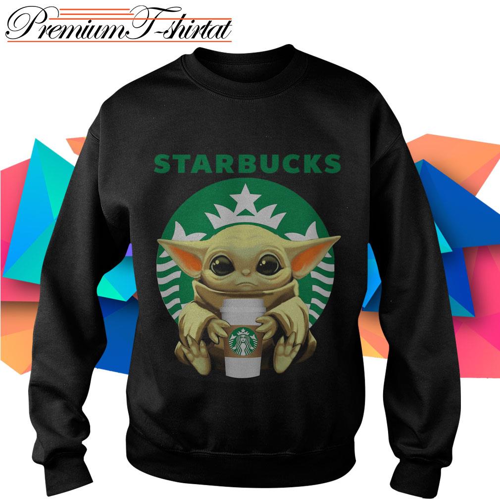 Baby Yoda hug Starbucks shirt, hoodie, sweater and v-neck t-shirt