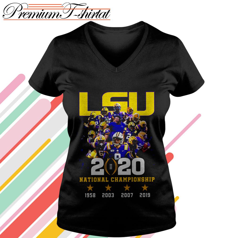 LSU Tigers 2020 national championship 1958 2003 2007 2019 shirt,hoodie