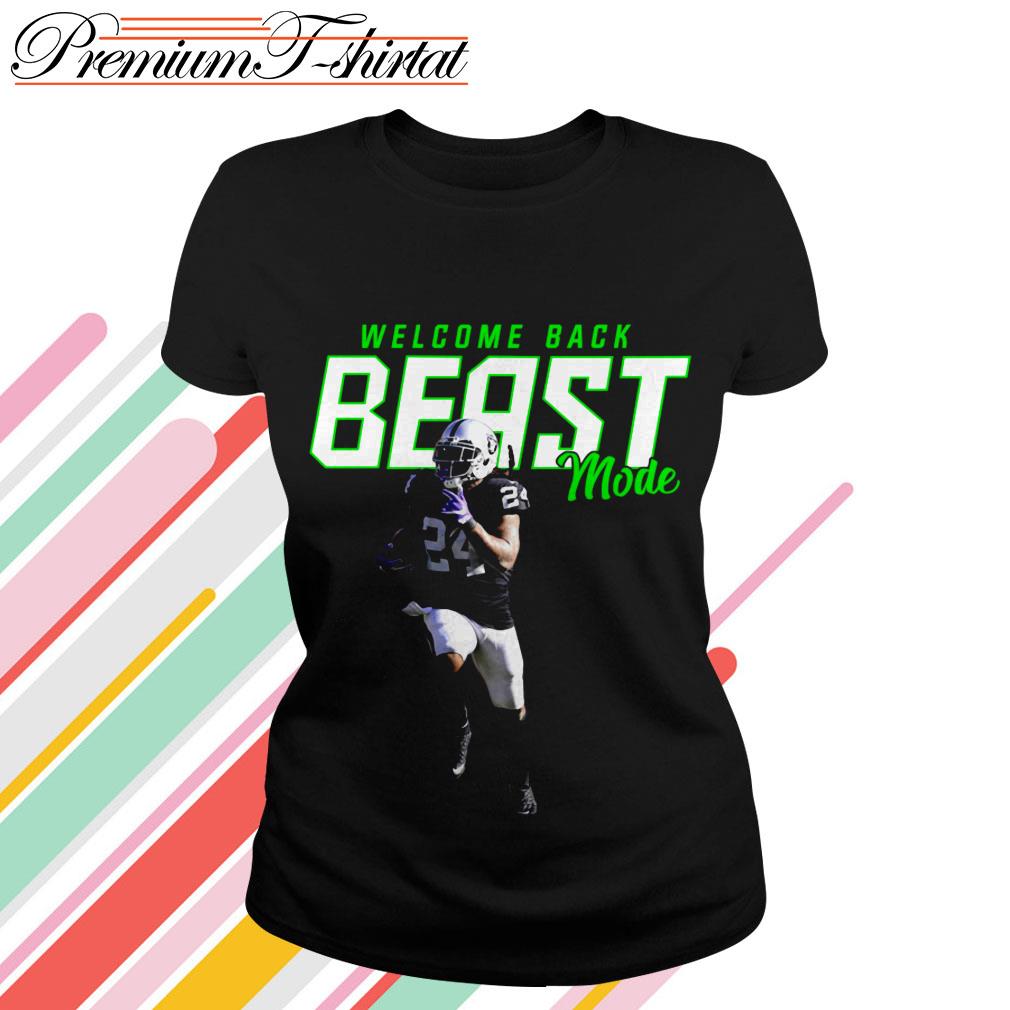 Marshawn Lynch Welcome back beast mode shirt, hoodie, sweater