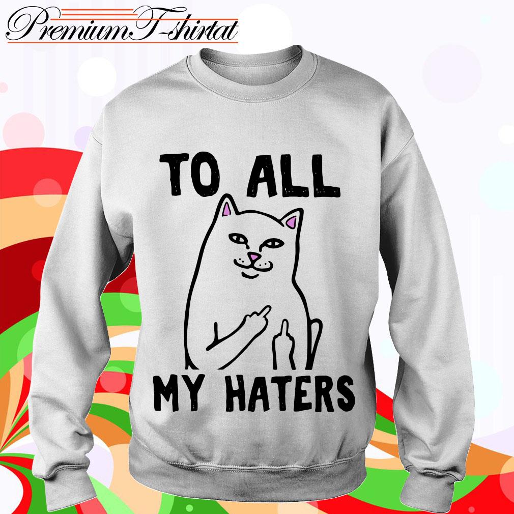 Middle finger cat clearance sweater