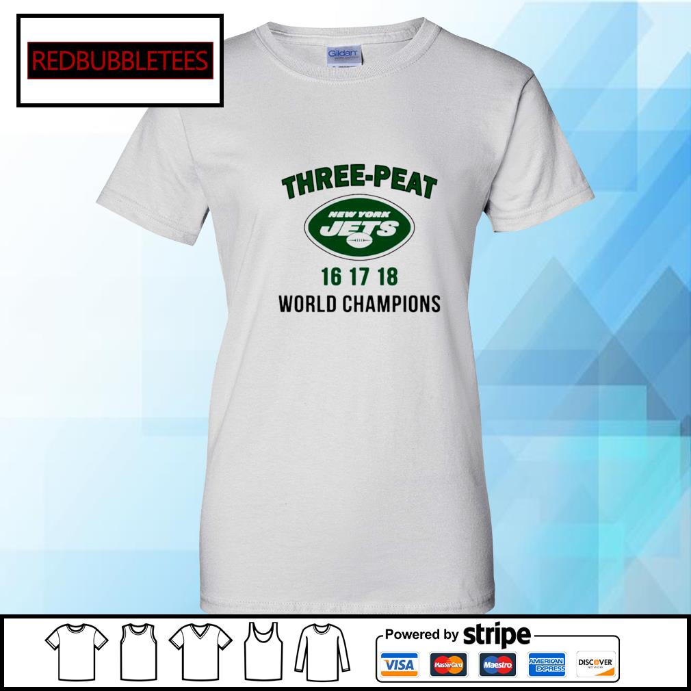 Three peat New York Jets Champions shirt, hoodie, sweater, long sleeve and  tank top